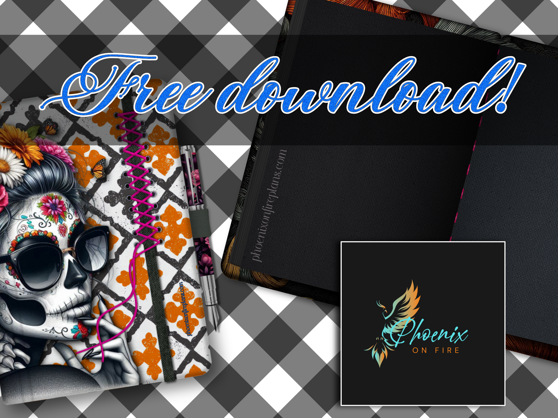 Free download: bold, moody, journal-perfect stickers inside