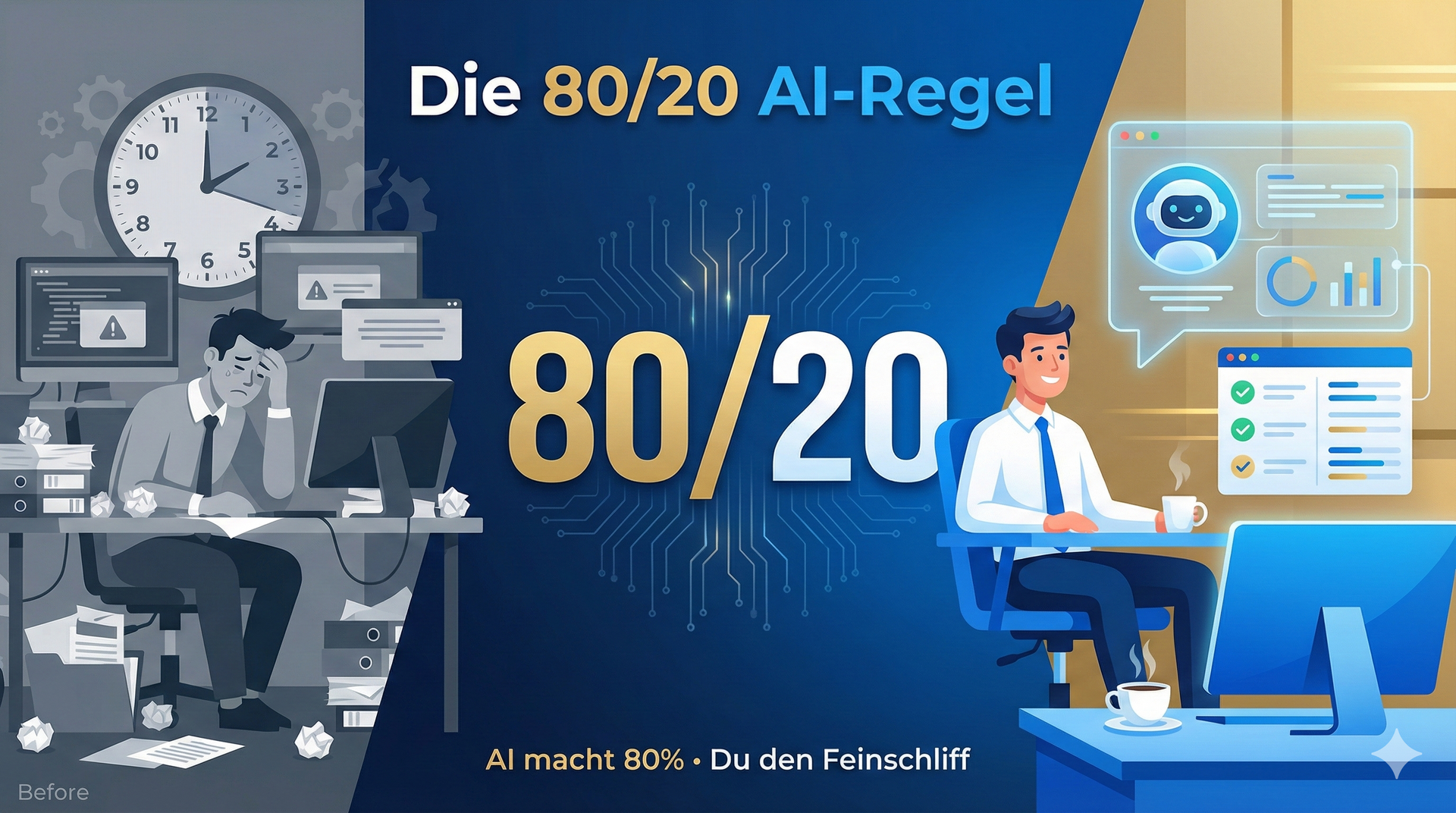 Die 80/20 AI-Regel (die ich in jedem Training lehre)