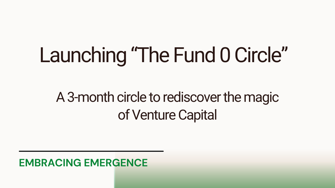 Launching "The Fund 0 Circle"