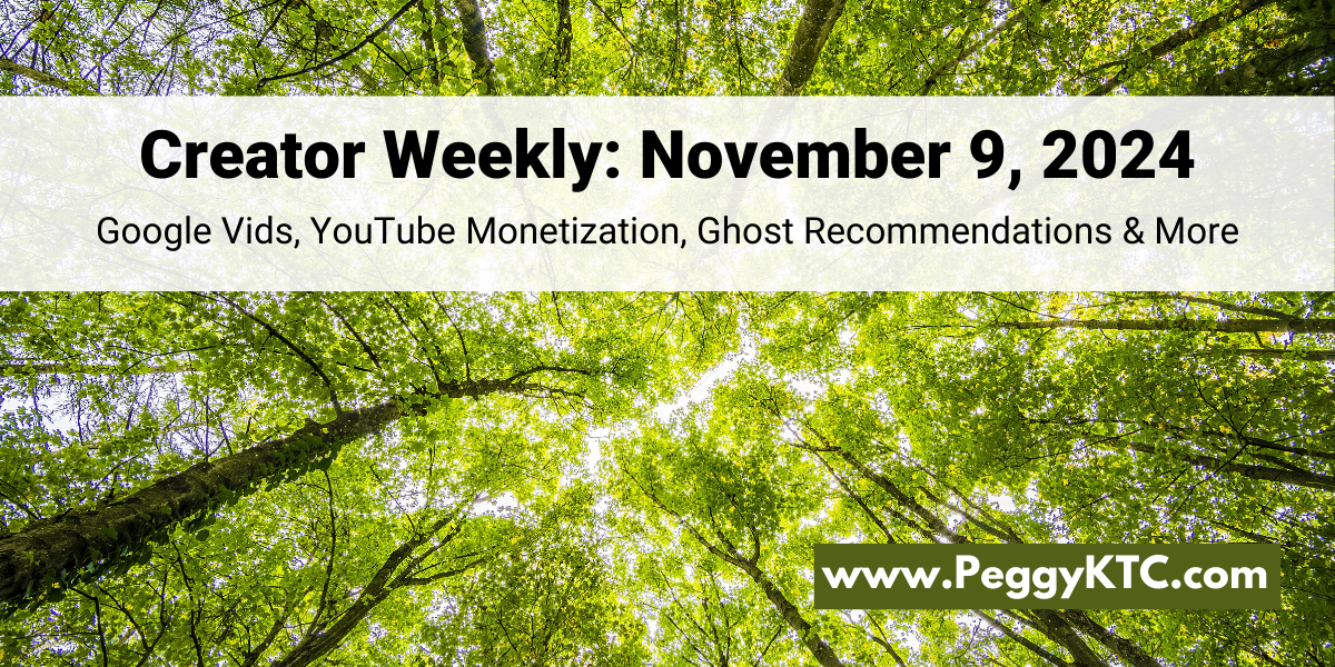 Creator Weekly: Google Vids, Ghost Recommendations, YouTube Brand Deals