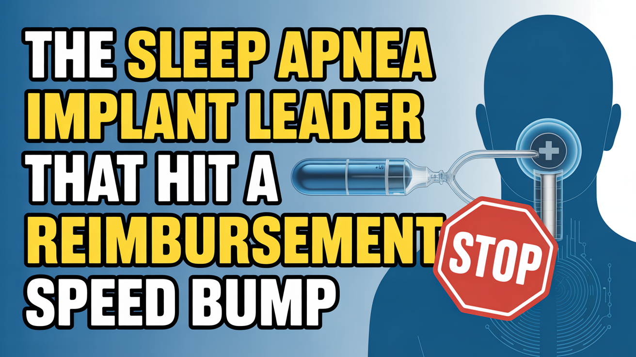 The Sleep Apnea Implant Leader That Hit A Reimbursement Speed Bump