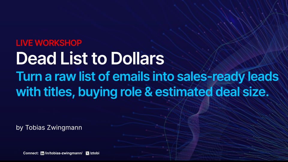 Workshop Recording: Dead List to Dollars