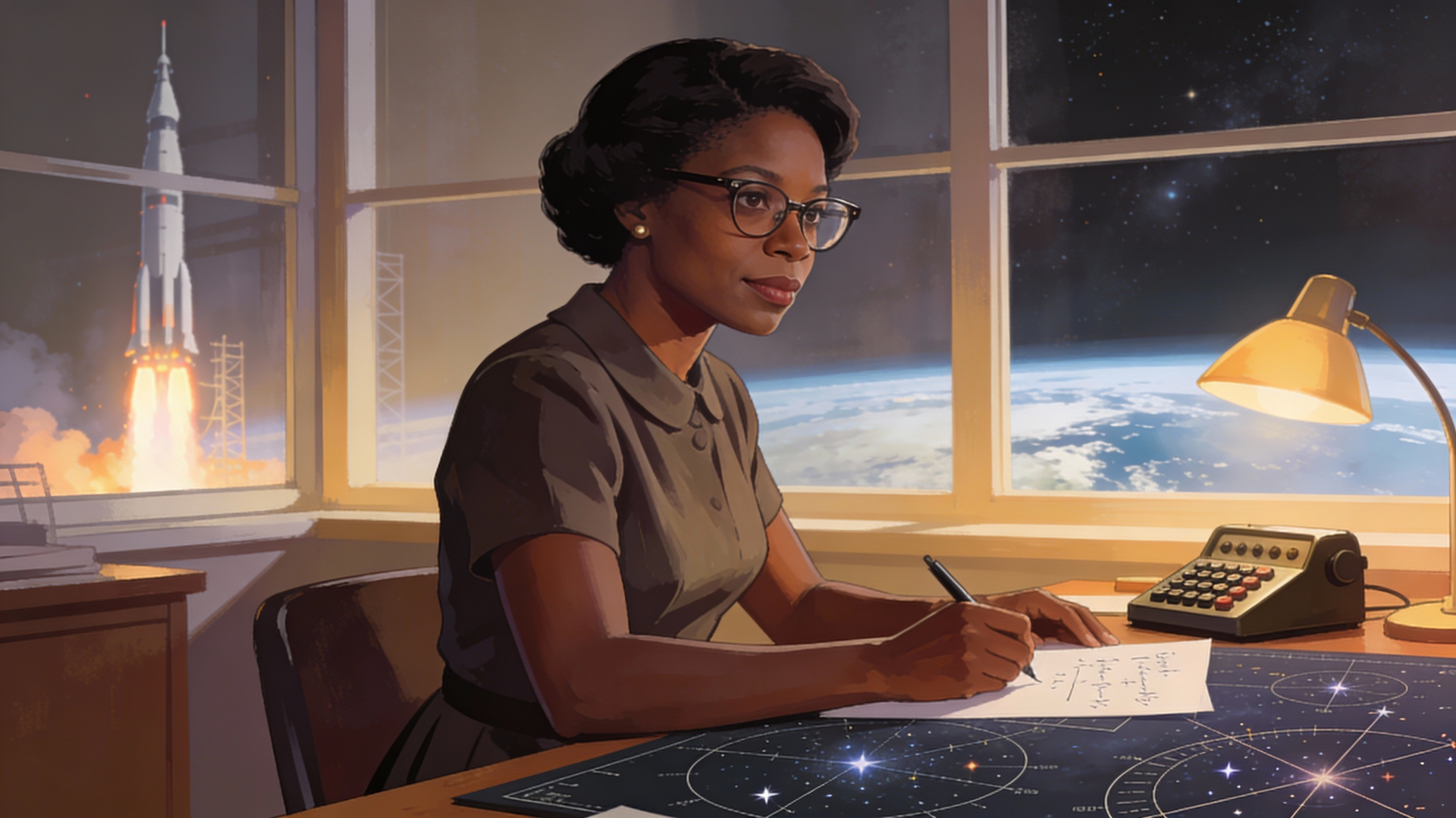 🌟 MEET A LEGEND: Katherine Johnson — The Hidden Mathematician Who Took NASA to the Stars