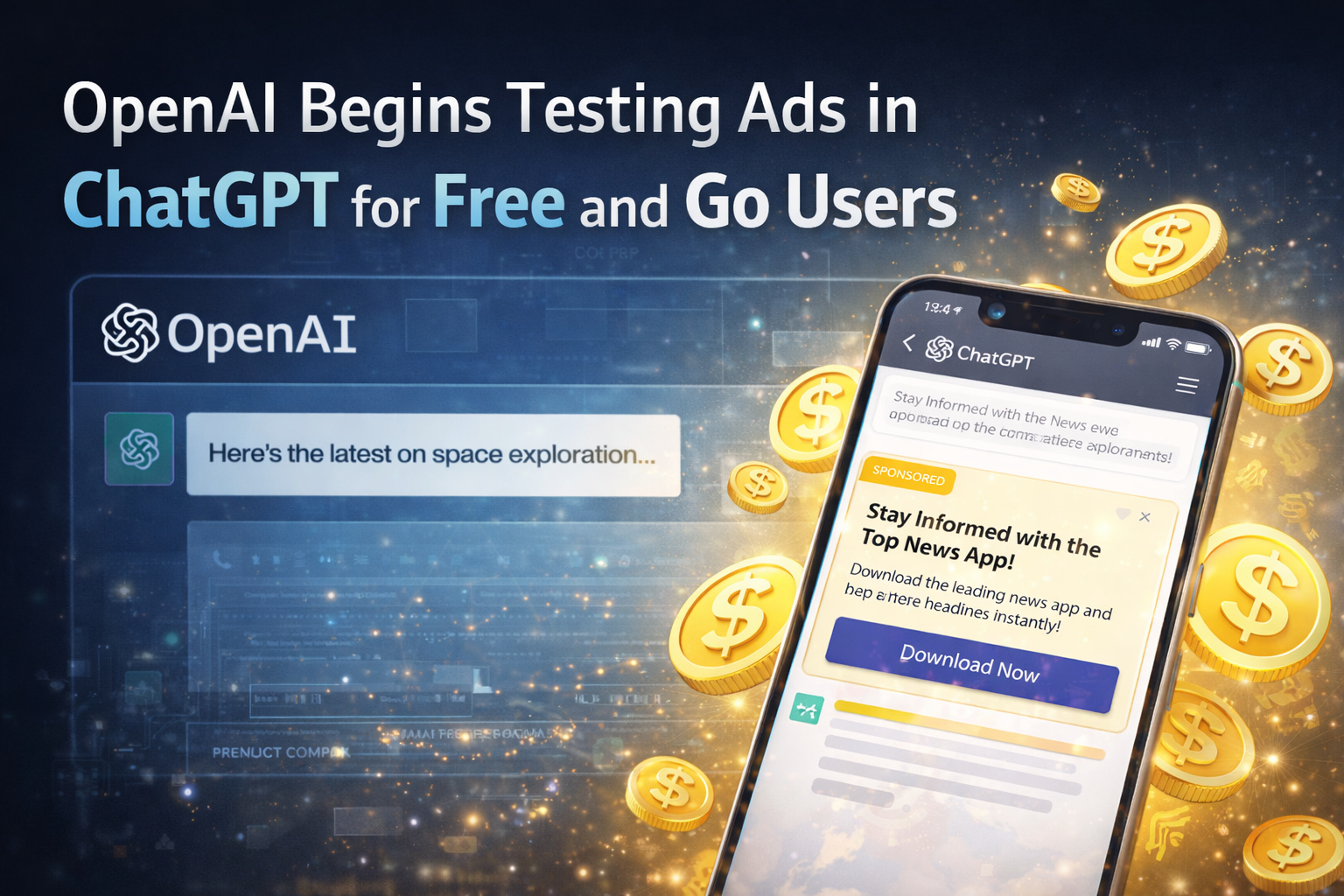 OpenAI Begins Testing Ads in ChatGPT for Free and Go Users