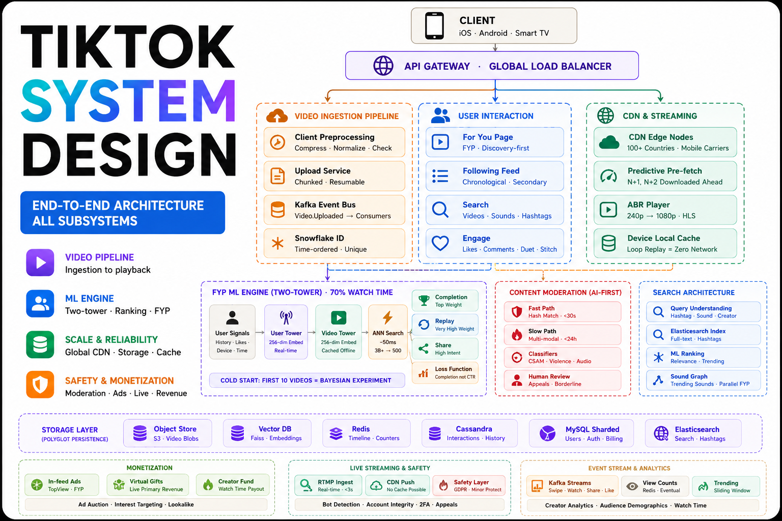 TikTok System Design for AI Product Managers and Data Professionals 