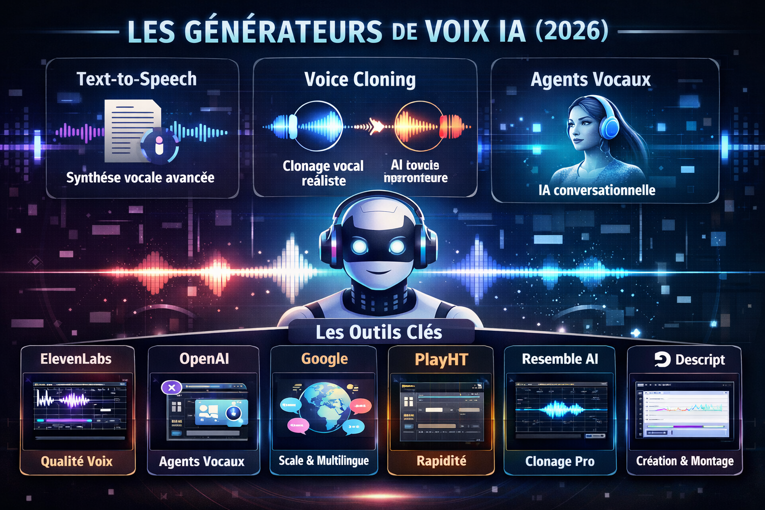 🎧 Les générateurs de voix IA (2026)