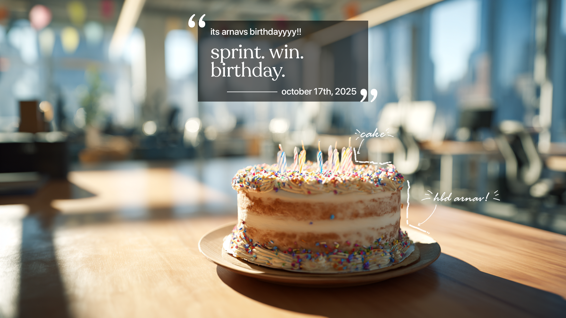 sprint. win. birthday.