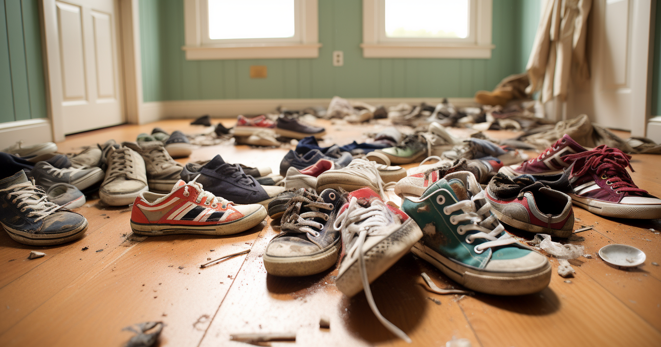 Shoe Storage Hack for Moms