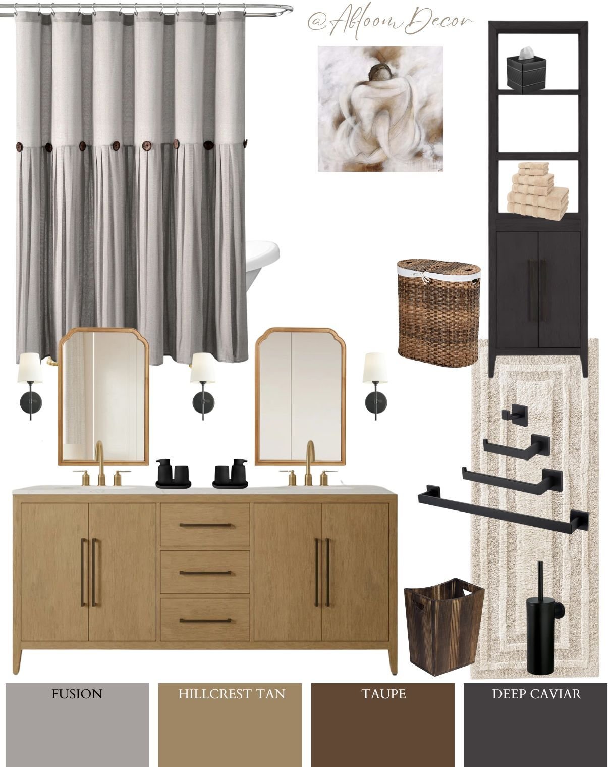 Modern Double Vanity Bathroom 