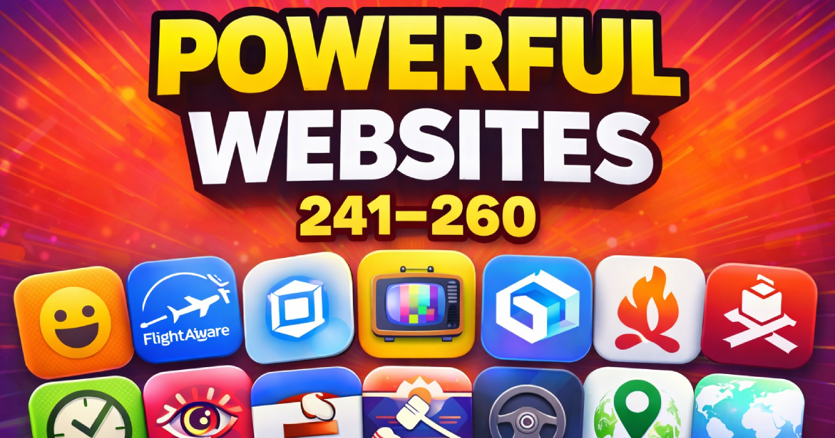 Powerful Websites (Parts 241-260)