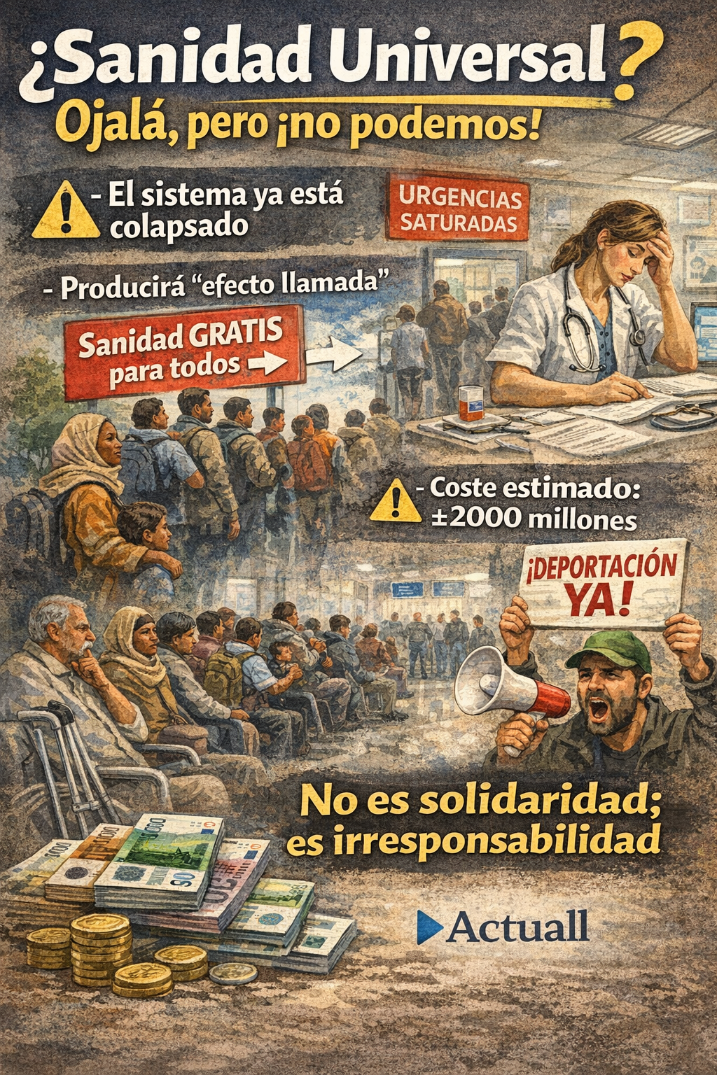Sanidad universal; ¡ojalá!