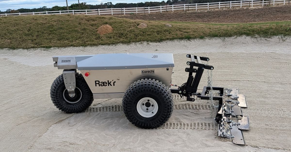 Korechi Raek’r Autonomous Bunker Raking Robot Now Available