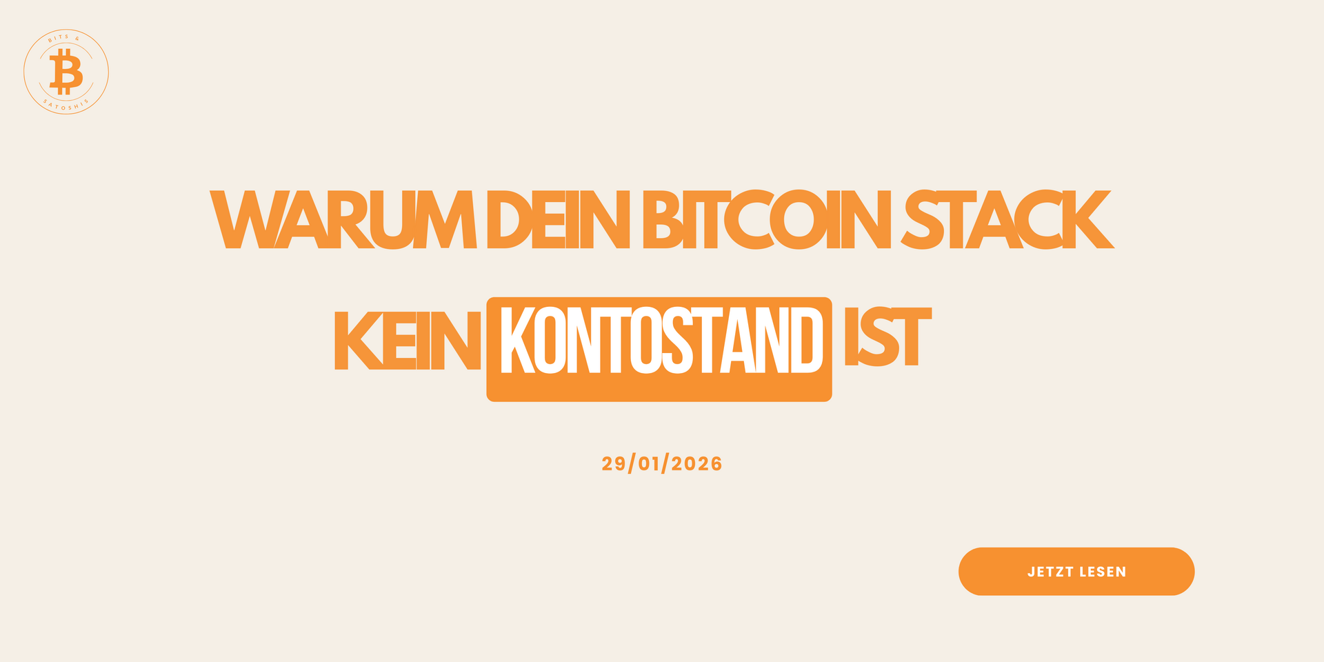 Warum Bitcoin Stack kein Kontostand ist