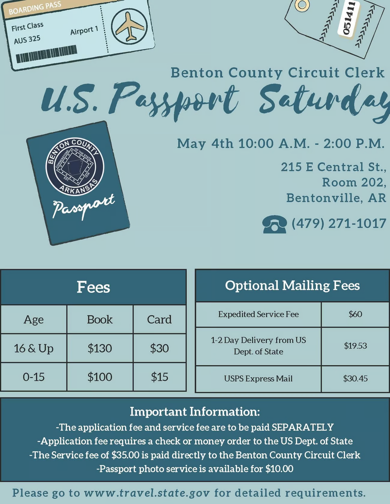 Circuit Clerk Hosting Passport Day Saturday
