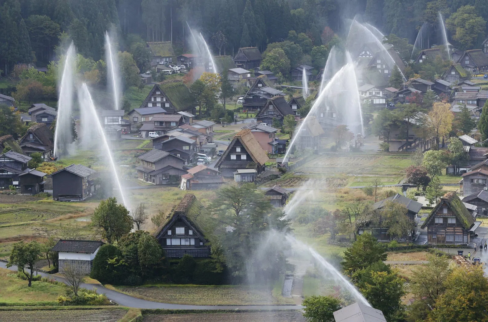 Strange and Impressive Fire Sprinklers of Japan’s Gifu Prefecture