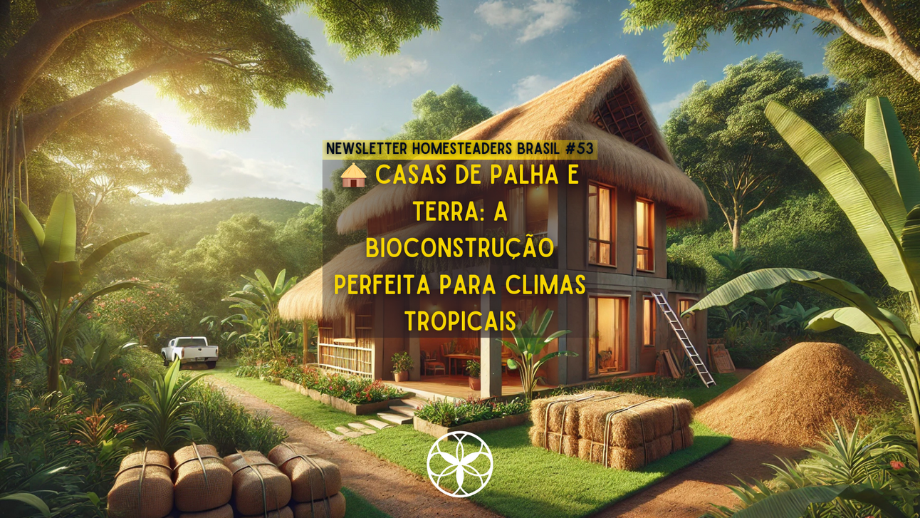 Homesteaders Brasil #53 | 🛖 Casas de Palha e Terra: A Bioconstrução Perfeita para Climas Tropicais