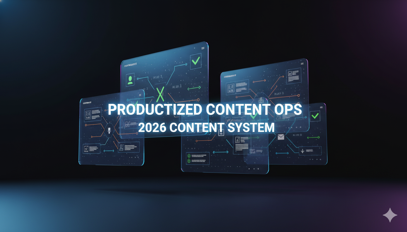 The Productized Content Ops Blueprint (2026-Ready Workflow)