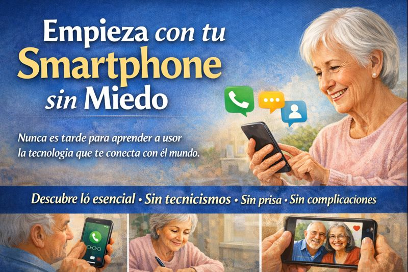 Cómo empezar a usar un smartphone sin miedo después de los 60