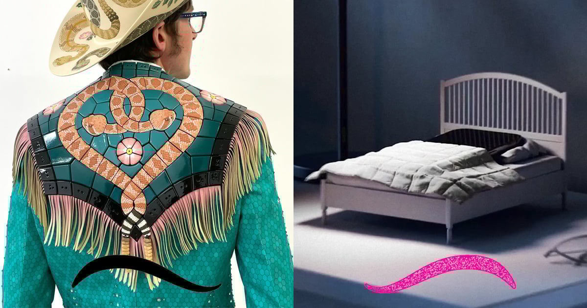 Ceramic cowboy clothes and a tiny bed for your phone