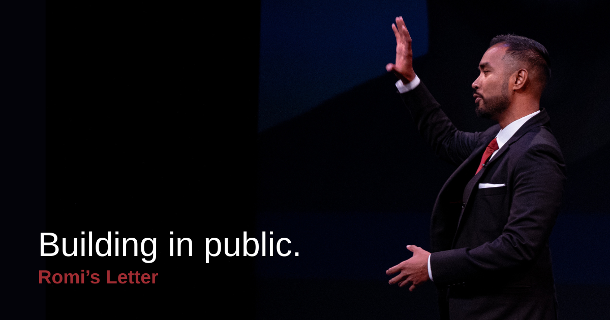 Building in public