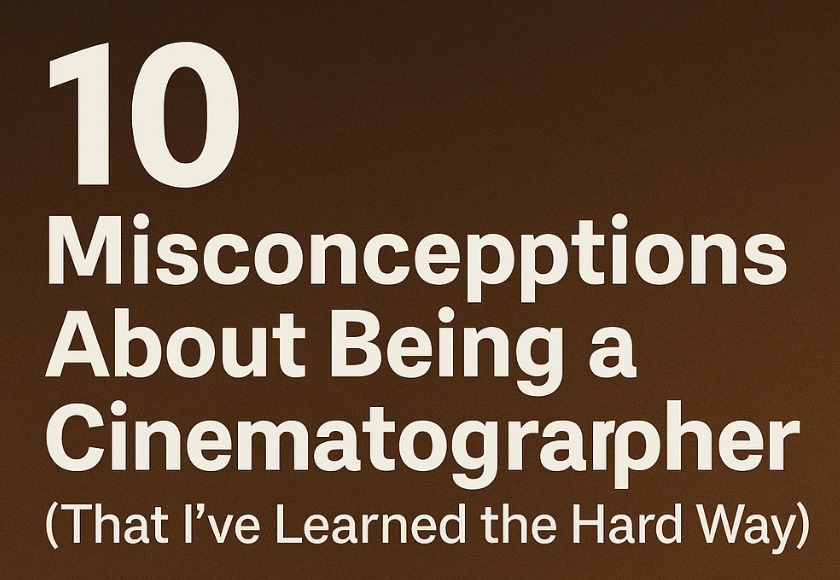 5 Misconceptions about being a Cinematographer?