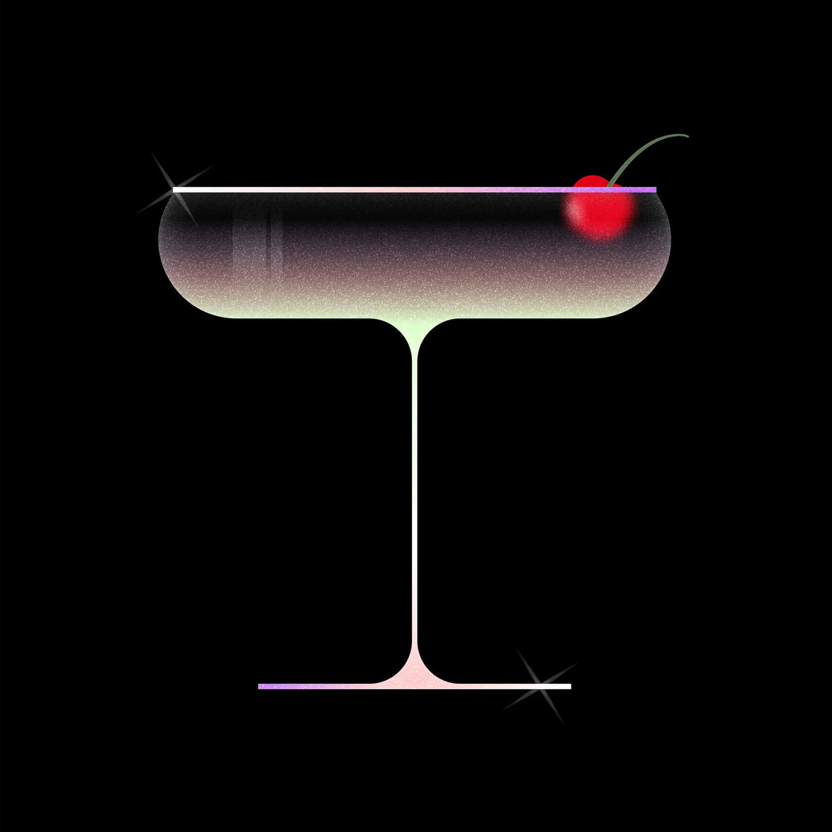Glam Cocktails Illustrated by Matteo Marzagalli