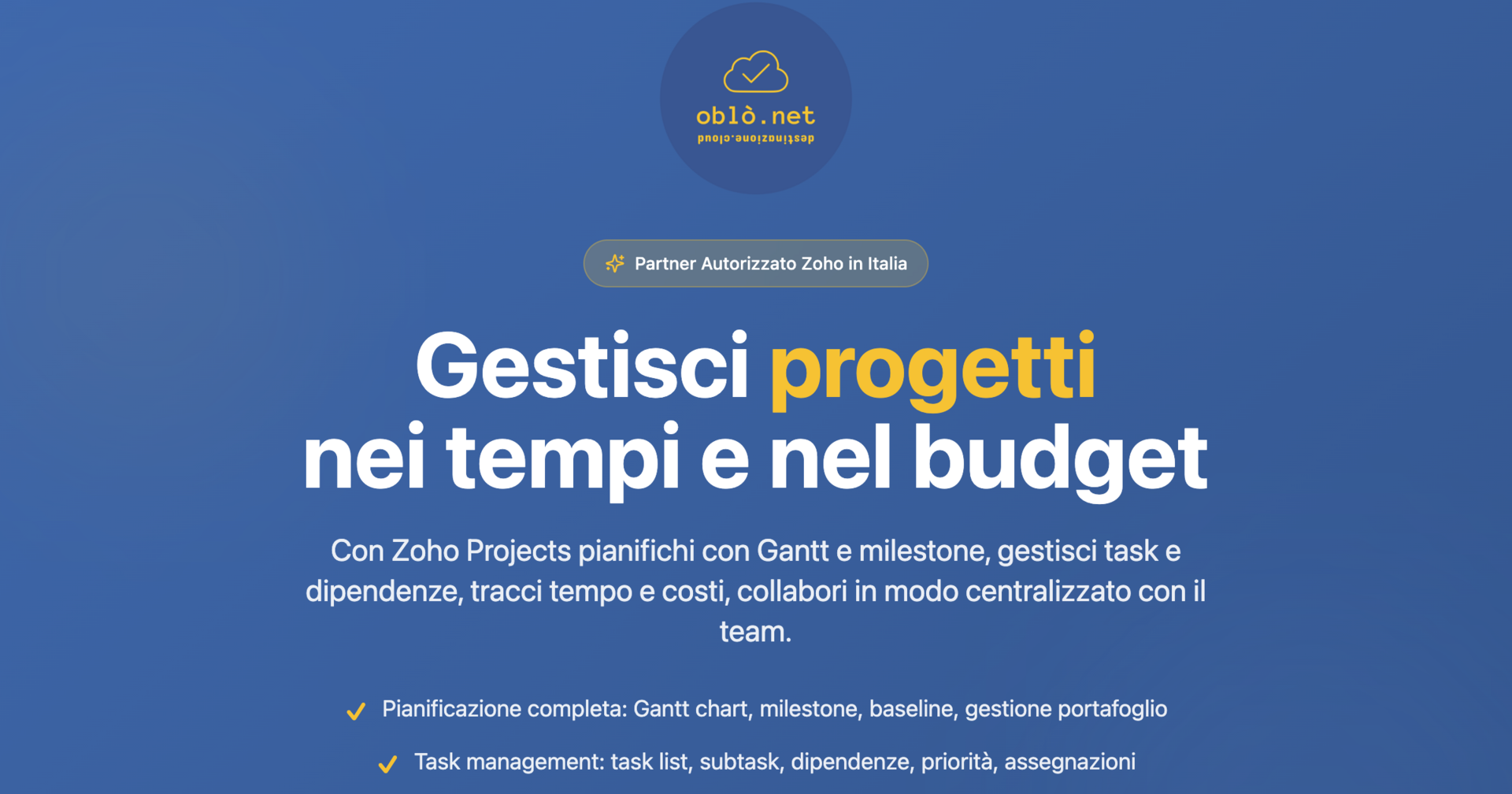 🎉 Zoho Projects: la pianificazione nelle tue mani