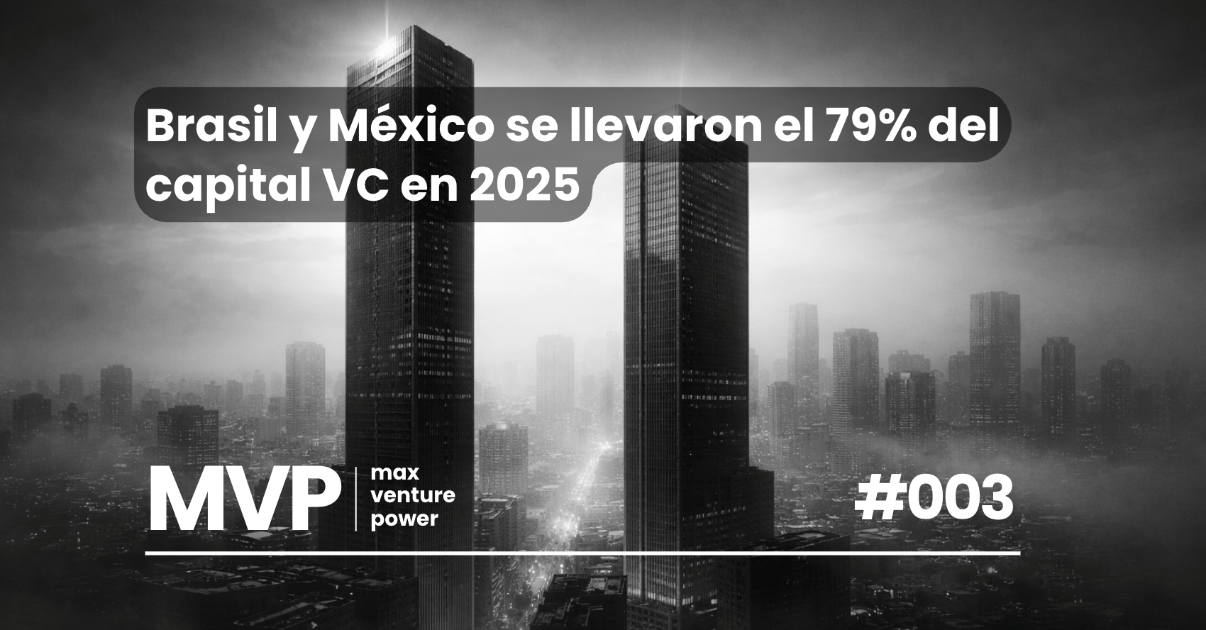Brasil y México se llevaron el 79% del capital VC en 2025