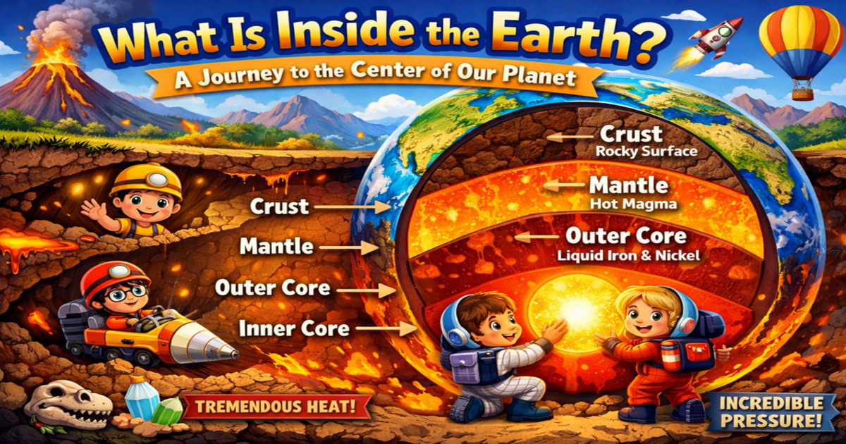 🌍 What Is Inside the Earth? A Journey to the Center of Our Planet 🌍