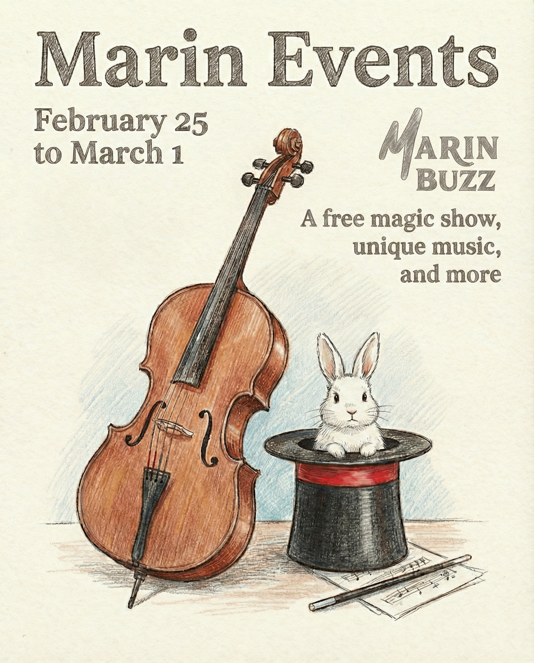 A free magic show, unique music, and more