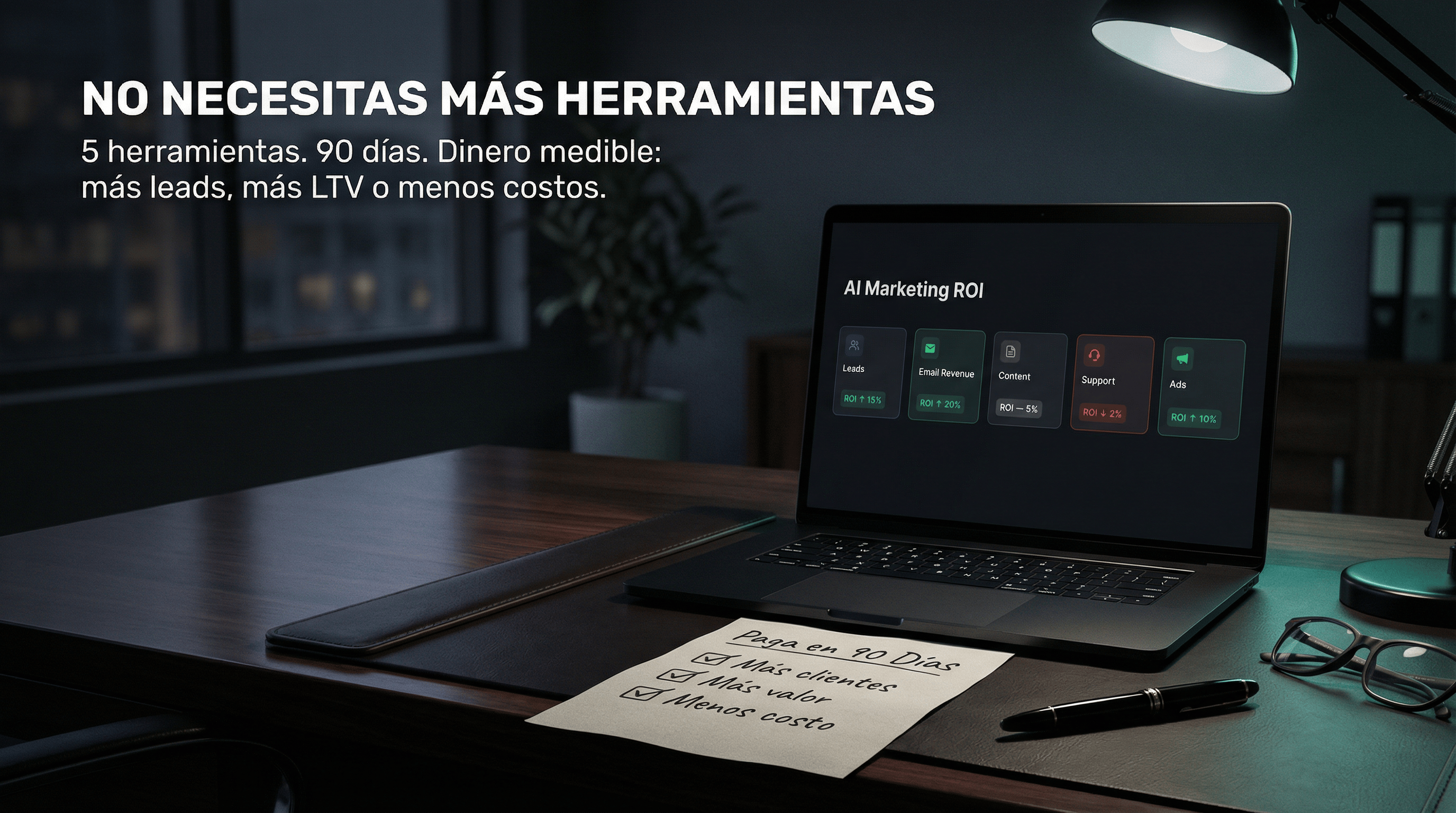 LAS 5 HERRAMIENTAS DE MARKETING CON IA QUE REALMENTE TE HACEN GANAR DINERO