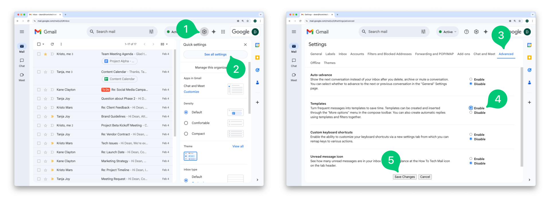 Have you heard of templates in Gmail?