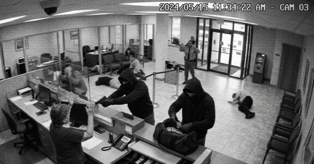 Tell me the story of a bank robbery