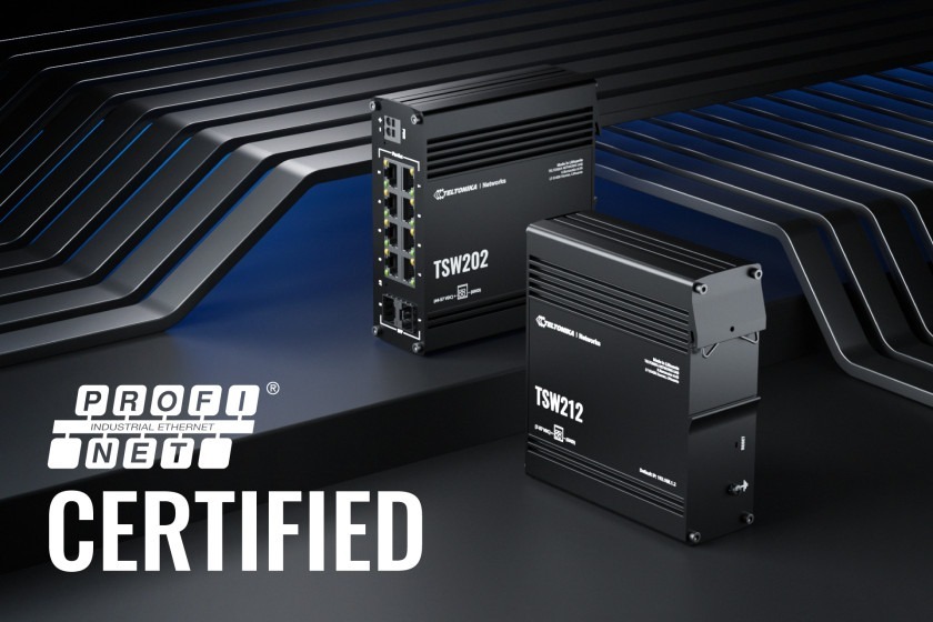 Certificación Profinet para los switches industriales gestionables de Teltonika Networks