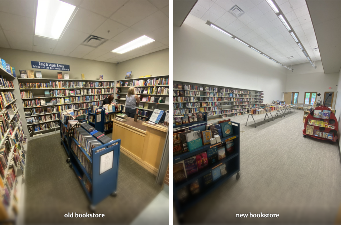 Used Bookstore at Bentonville Library More Than Triples in Size