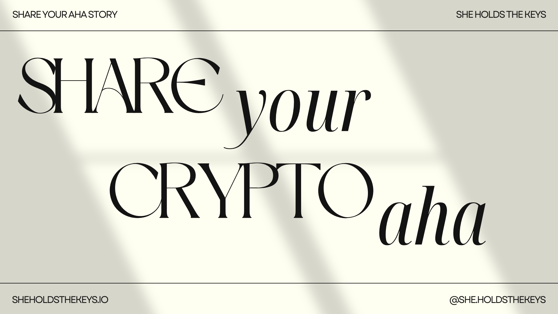 Share Your Crypto “Aha” Moment