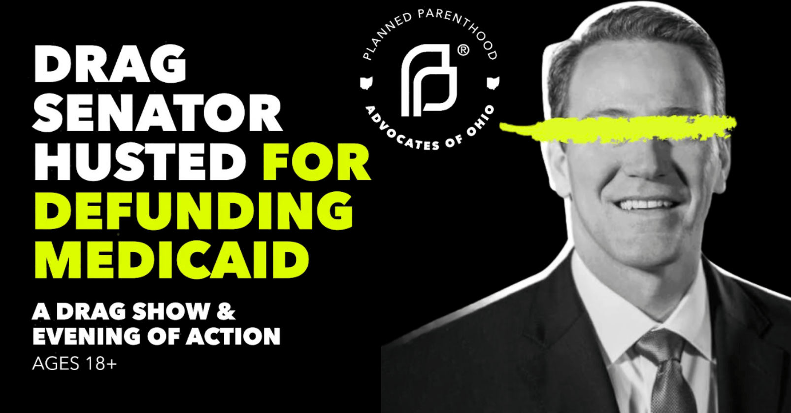 Planned Parenthood’s 'Drag Senator Husted’ event to fight for healthcare, not ICE funding