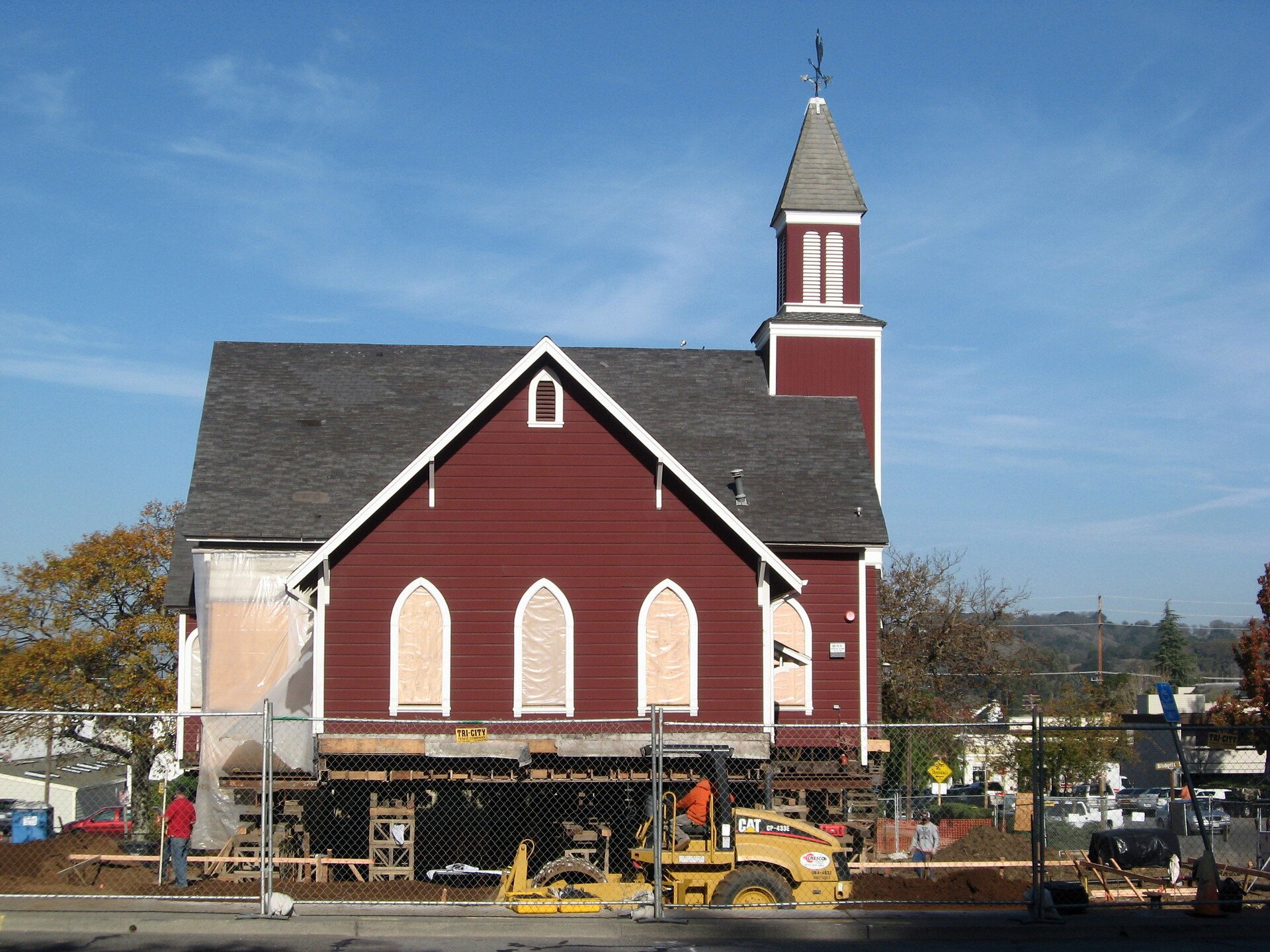 Seriously? This famous Marin building was put on stilts and moved 12 feet