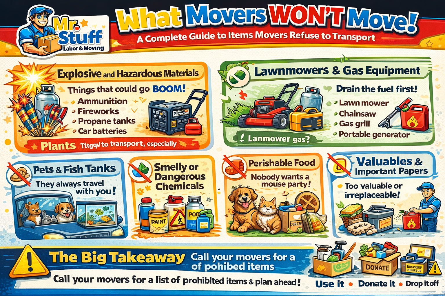 What Movers Will Not Move!