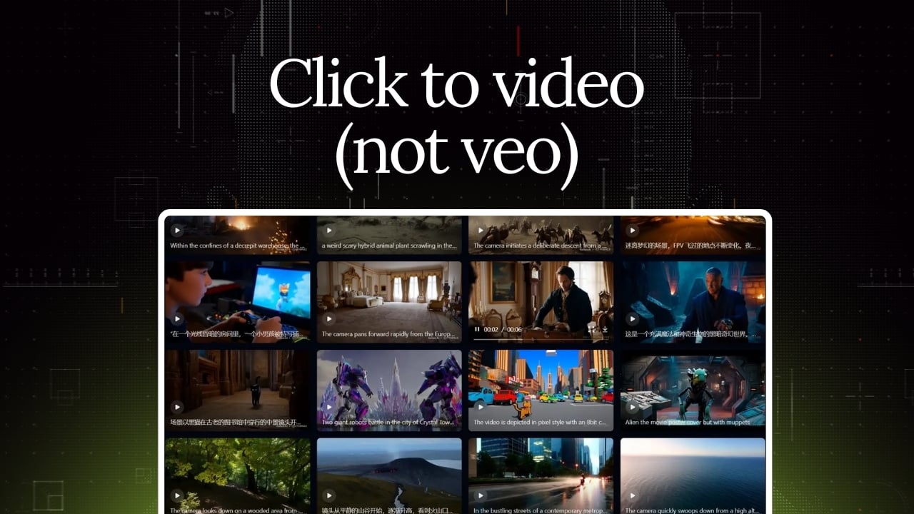 click to video (not veo)