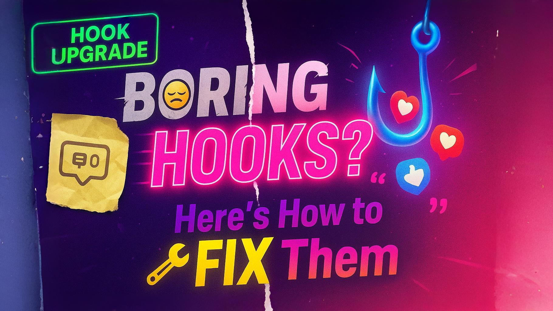 Fix Your Boring Hooks to Catch More Eyeballs