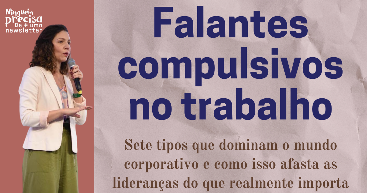 Falantes compulsivos no trabalho