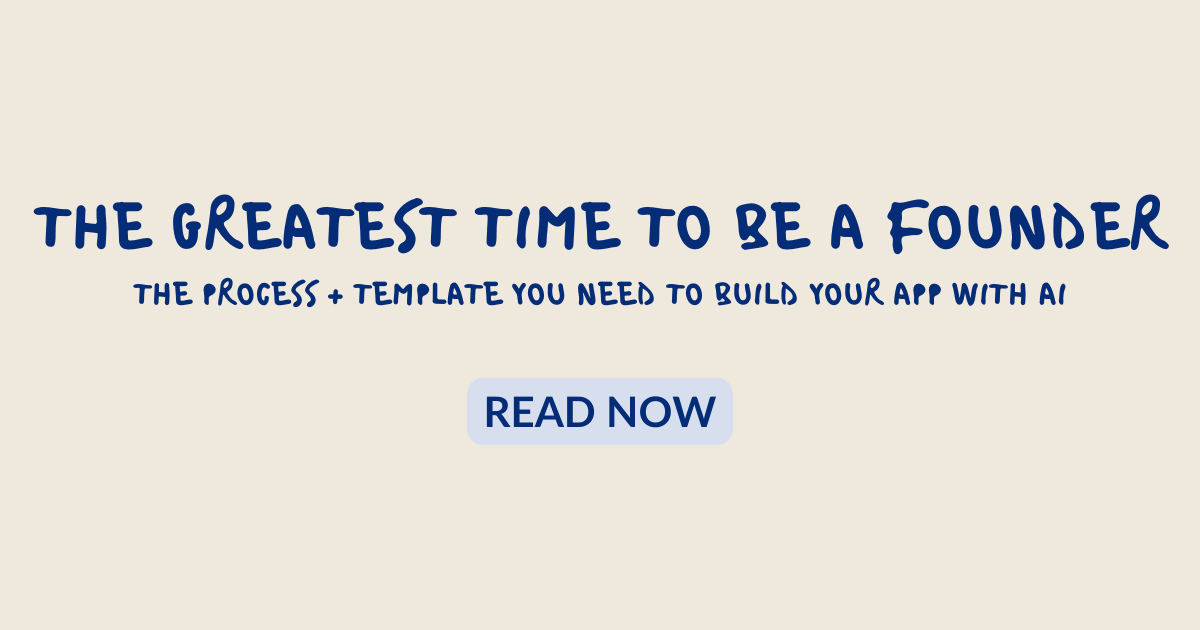 The greatest time to be a founder