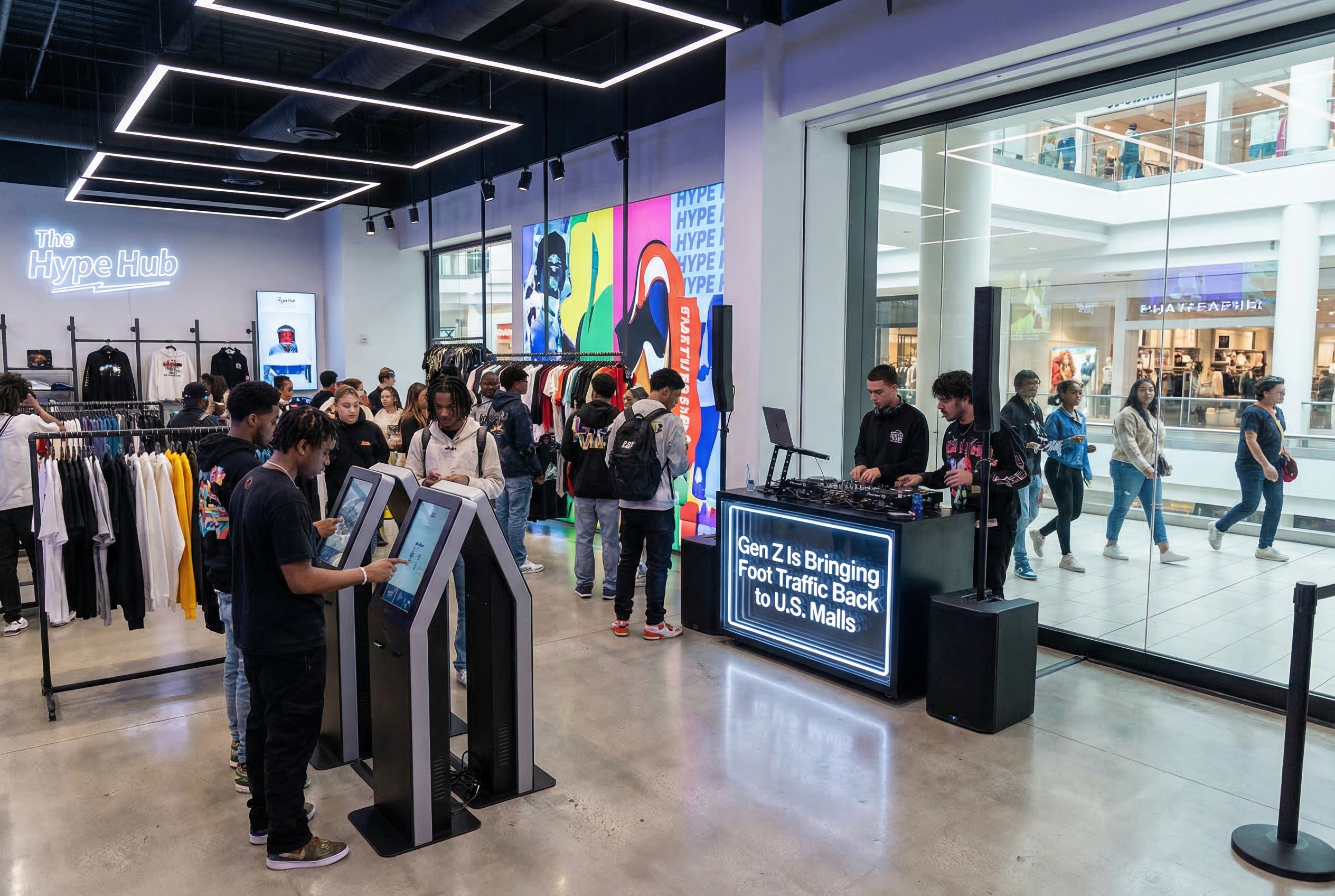 Gen Z Is Bringing Foot Traffic Back to U.S. Malls