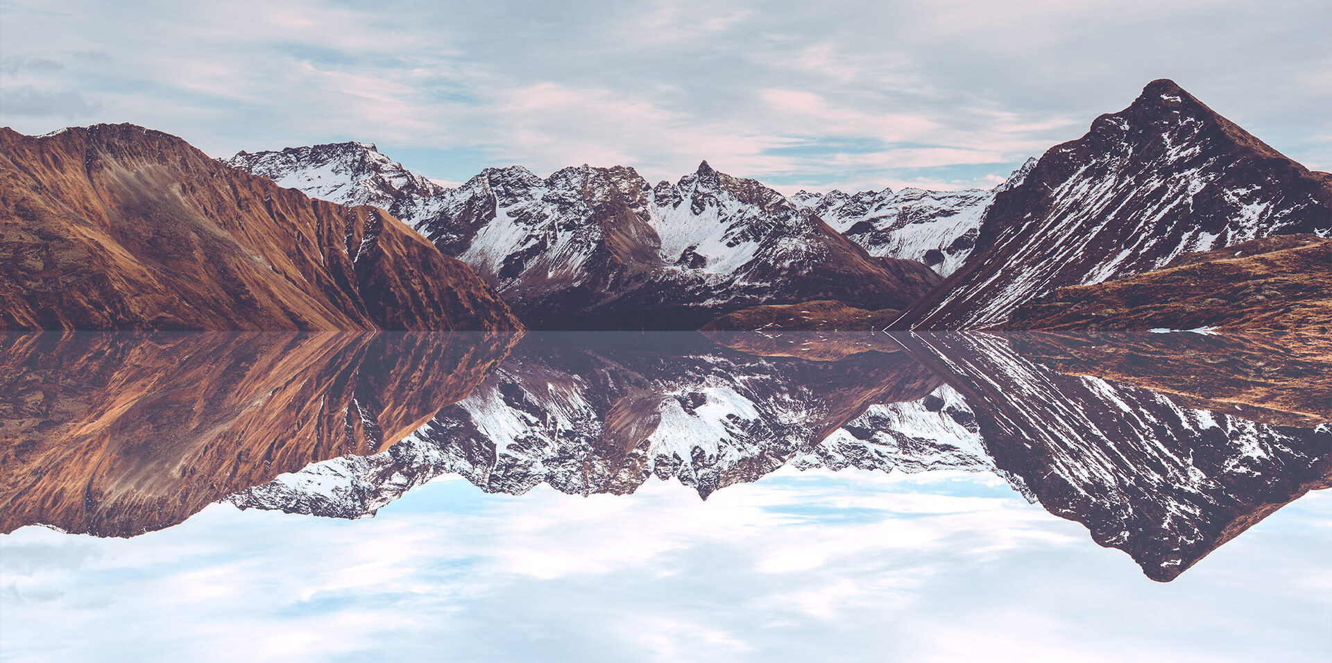 Perfectly Reflected Swiss Landscapes