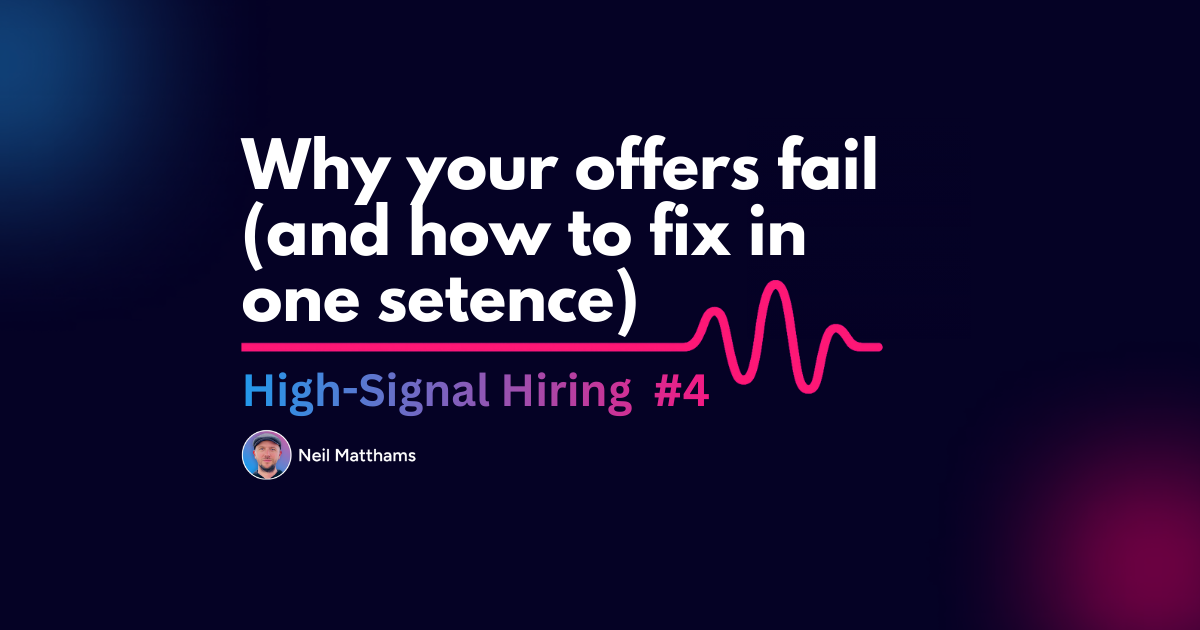 Why Your Offers Fail (and How to Fix It in One Sentence) 