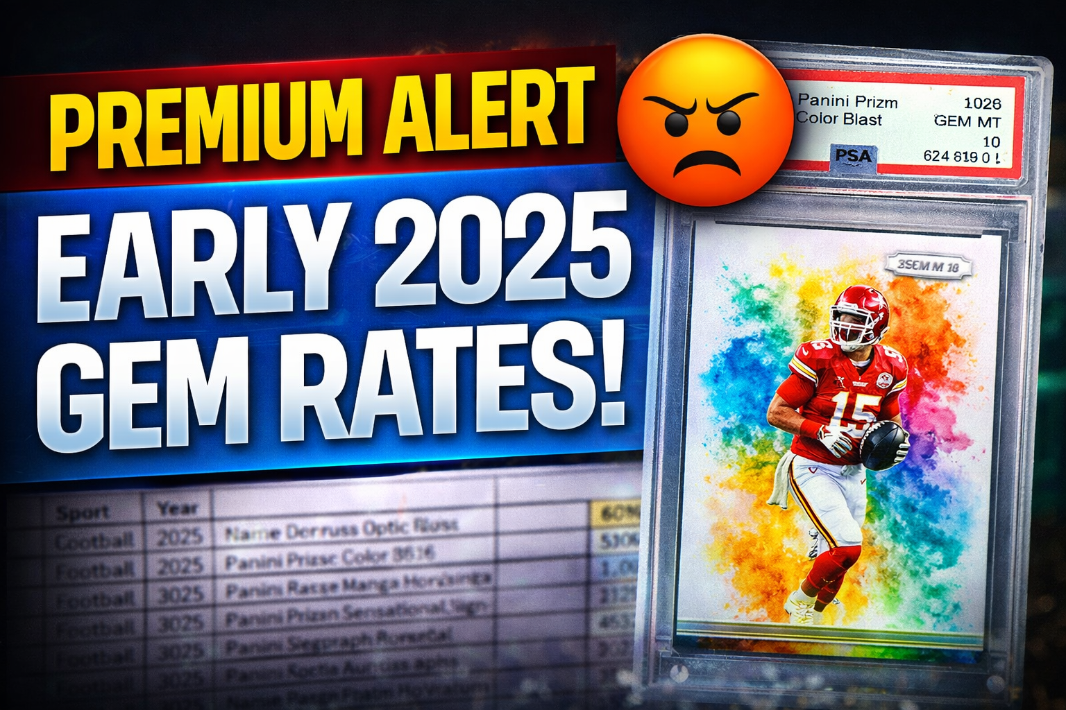 (FREE) 2025 Prizm & Optic Gem Rates...