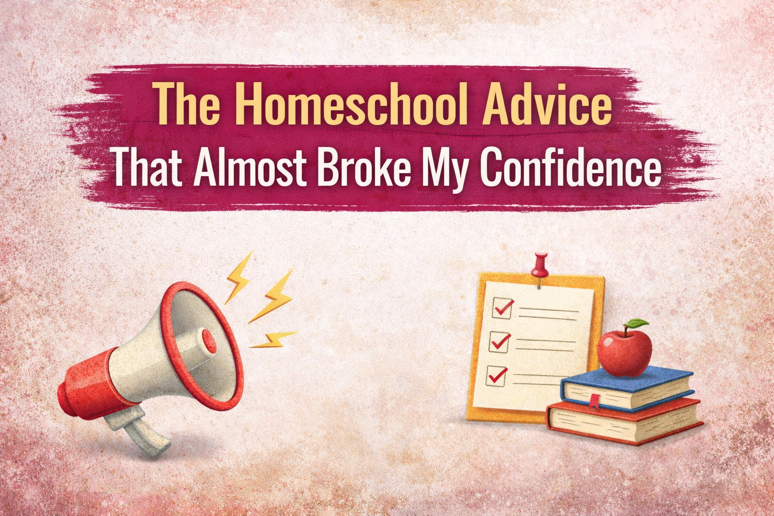 The Homeschool Advice That Almost Broke My Confidence