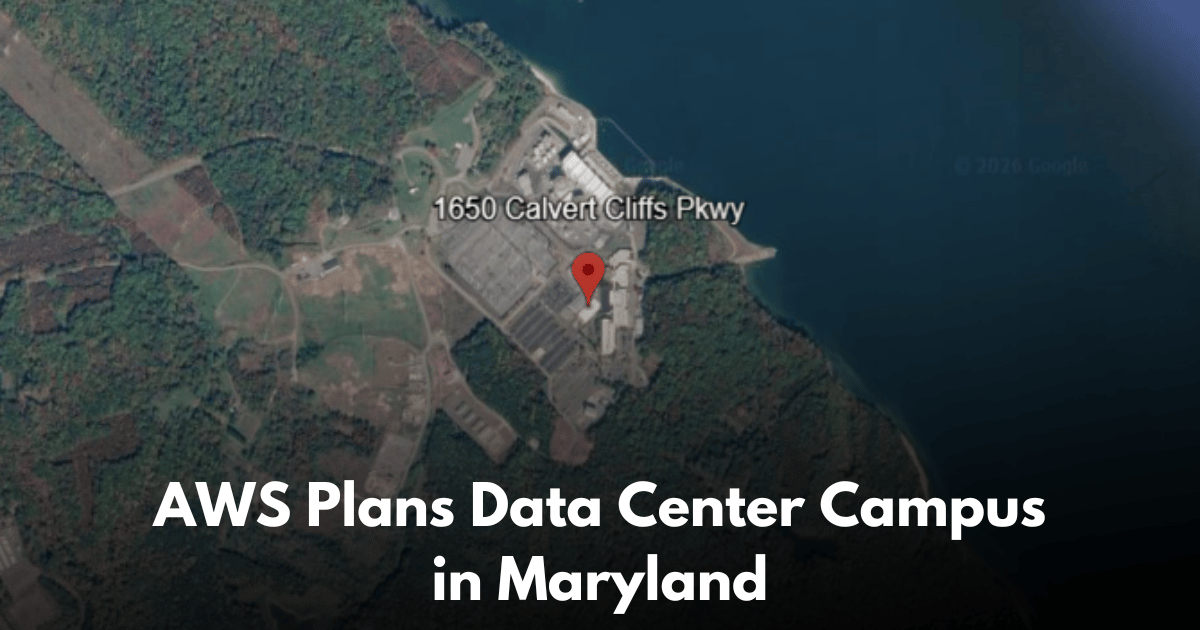 AWS Eyes Eight-Building Data Center Campus in Calvert County, Maryland