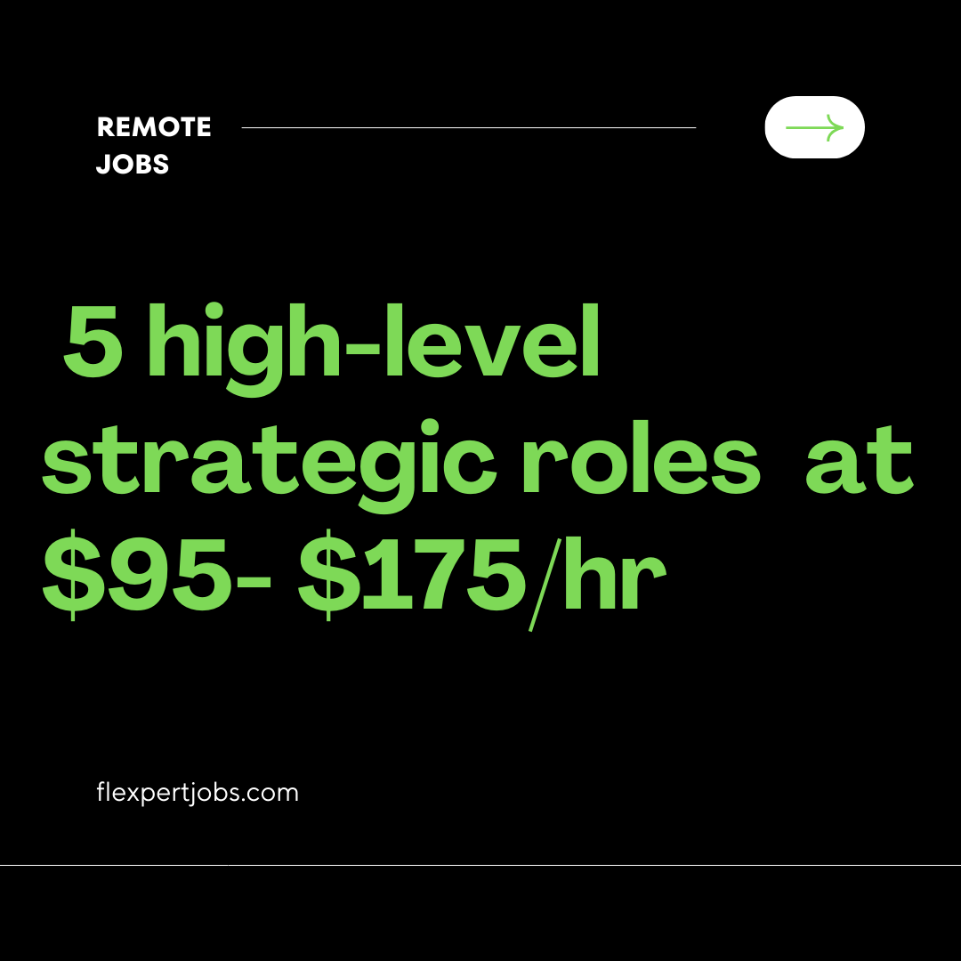 👉17 contract roles: $175/hour fractional marketing director, $95/hour brand partnerships, $65K digital strategist